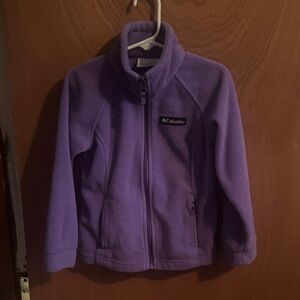 Columbia Lavender Full-Zip Fleece Jacket